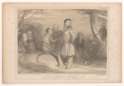 Lord Palmerston het land van de apen'de Seyahat eden maymun. Edwin Landseer'in eşsiz resminden (nesne üzerinde başlık) büyük bir özgürlükle kopyalanmıştır HB Sketches (nesne üzerinde seri başlığı) by John Doyle