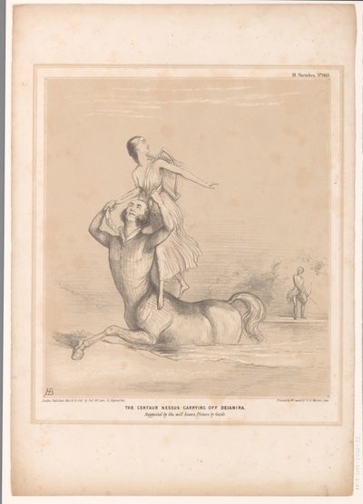 Spotpret, Lord Bentinck als de centaur Nessus ile tanıştı Deianira