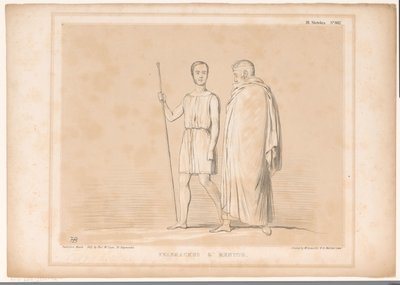 Spotpret, Lord Lincoln ve Sir Robert Peel ile tanıştı Telemachus ve Mentor (nesne üzerindeki başlık) HB Sketches (nesne üzerinde seri başlığı) by John Doyle