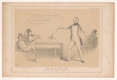 Spotpret, Lord Palmerston ile tanıştı Büyük bir çığlık ve biraz yün veya Arama hakkı, ziyaret hakkına karşı! (nesne üzerindeki başlık) HB Sketches (nesne üzerinde seri başlığı) by John Doyle