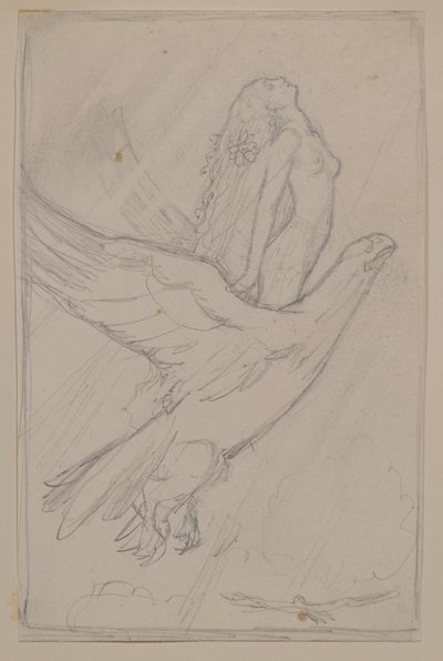 Ceyte Güneşe Ulaşmaya Çalışıyor (kalem) by John Duncan