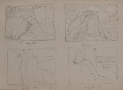 Eurydice, Randevu, Kapalı Kapı, Dua (kalem) by John Duncan