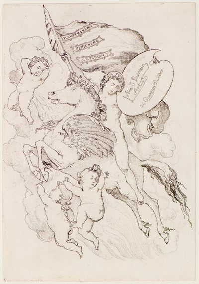 Uçan At (gravür) by John Duncan