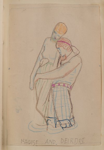 Naoise ve Deirdre (kalem) by John Duncan