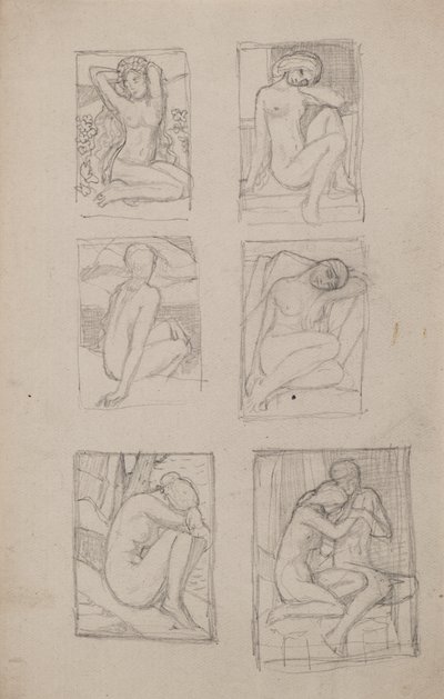 İdeal Rahibi Stephen Grahams (kalem) by John Duncan