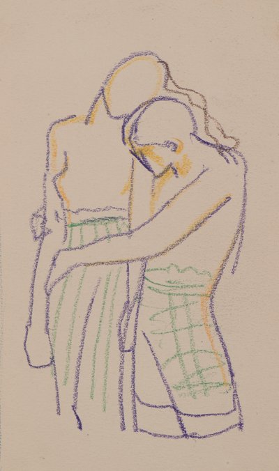 İsimsiz [Naoise ve Deirdre] (kalem) by John Duncan
