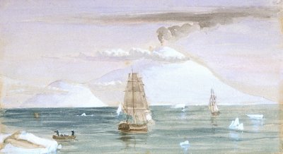 Beaufort Adası ve Erebus Dağı. 28 Ocak 1841
