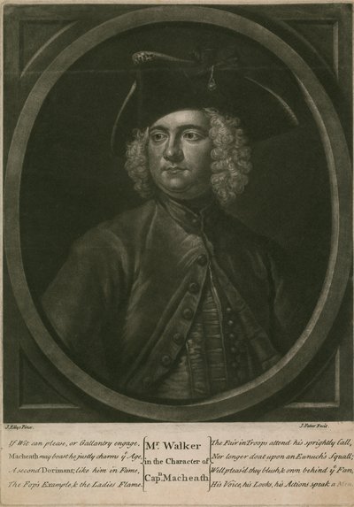Kaptan Macheath karakterinde Bay Walker by John Ellys