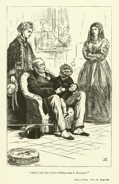Anthony Trollope tarafından Phineas Finn için illüstrasyon (gravür) by John Everett (after) Millais