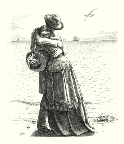 Locksley Salonu (gravür) by John Everett (after) Millais