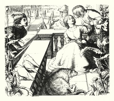 Gündüz Rüyası (gravür) by John Everett (after) Millais