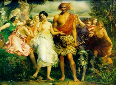 Cymon ve Iphigenia by John Everett Millais