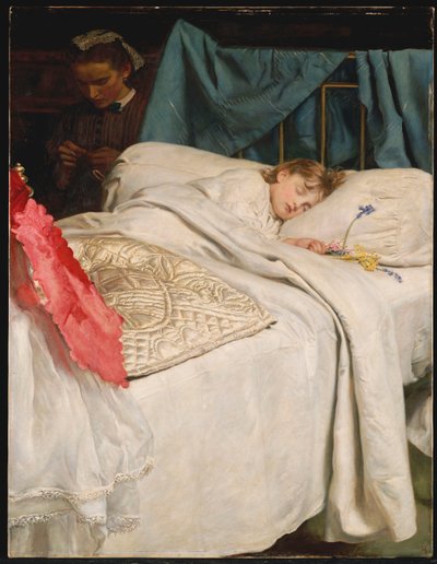 Uyku, yaklaşık 1865 by John Everett Millais