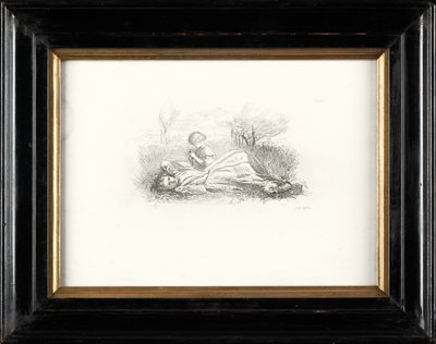 Yaz Tembelliği (gravür) by John Everett Millais