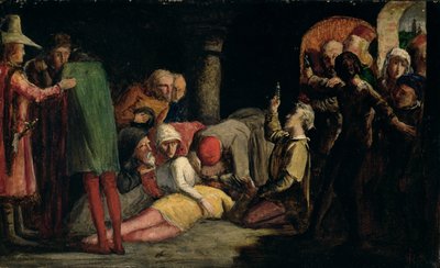 Romeo ve Juliet'in Ölümü, 1848 dolayları (değirmen tahtası üzerine yağlıboya) by John Everett Millais