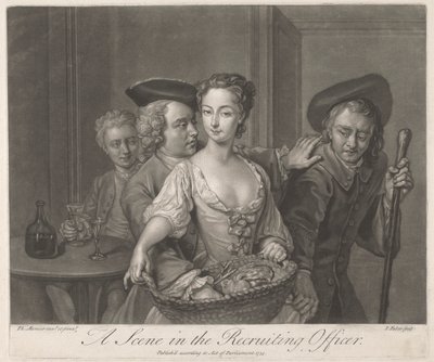 İşe Alım Memurunda Bir Sahne by John Faber the younger