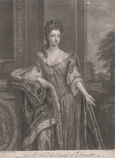 Hampton Court'un Güzelleri: Çok Saygıdeğer Mary, Dorset Kontesi by John Faber the younger