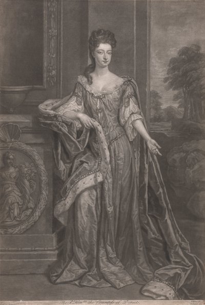 Hampton Court'un Güzelleri: Çok Saygıdeğer Mary, Dorset Kontesi by John Faber the younger