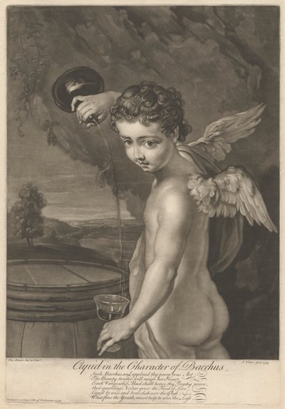 Bacchus Karakterinde Aşk Tanrısı by John Faber the younger