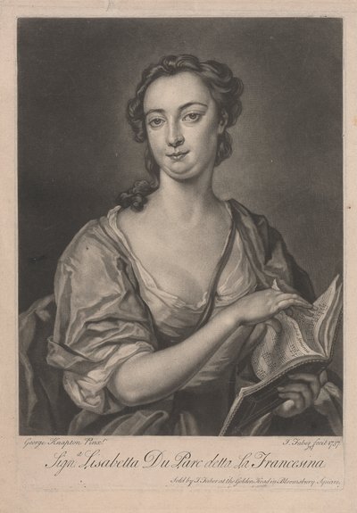 Signa Lisabetta DuParc, La Francesina'yı aradı by John Faber the younger