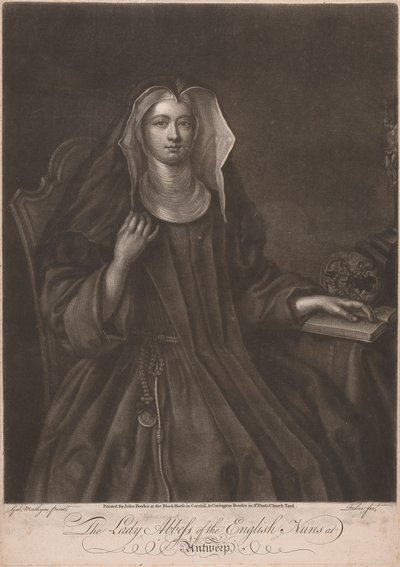 Anvers'teki İngiliz Rahibelerin Leydi Howard Başrahibesi by John Faber the younger
