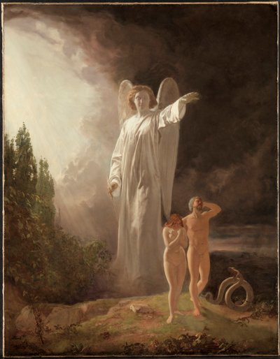 Adem ve Havva'nın kovulması by John Faed