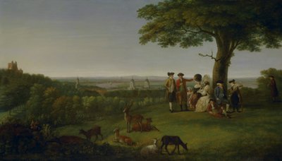 Uzaktaki Londra ile One Tree Hill, Greenwich by John Feary