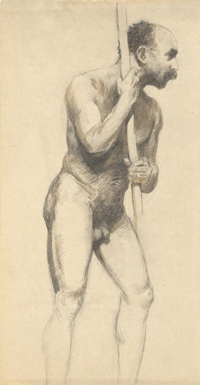 Bir Kutuplu Erkek Çıplak by John Ferguson Weir