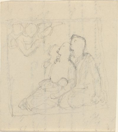 Meleklerin Hitap Ettiği Bir Aile by John Flaxman