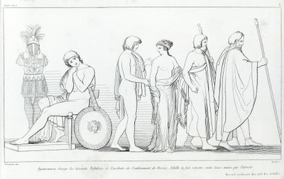 Agamemnon, haberciler Taltibius ve Euribat
