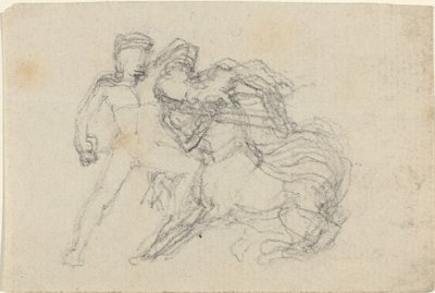 İnsan ve Centaur arasındaki savaş by John Flaxman