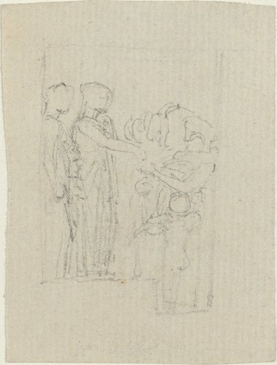 Kapıdaki Dilenciler (Yarborough Anıtı Çalışması) by John Flaxman