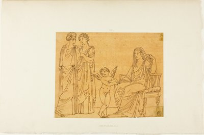 Aşk Tanrısı ve Üç Kadın by John Flaxman
