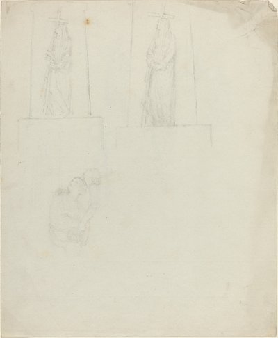 Bir Anıt için Tasarımlar [recto ve verso] by John Flaxman