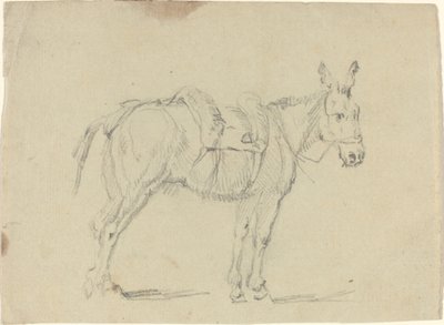Arka Bacağını Uzatan Eşek by John Flaxman