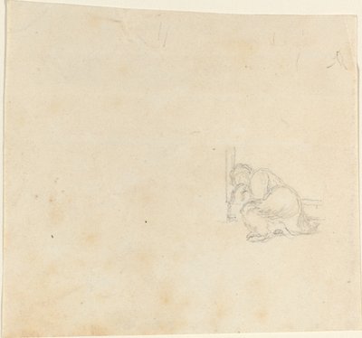 Kapıda Uyuyan Figür by John Flaxman