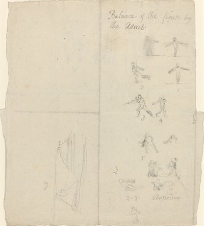 Dengeyi ve Perspektifi Gösteren Şekiller [recto] by John Flaxman