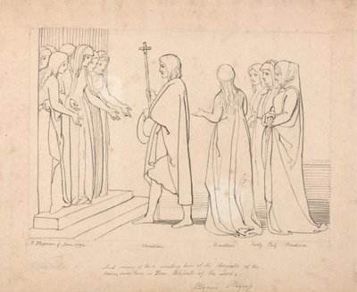 Pilgrim'in İlerlemesine Örnek by John Flaxman