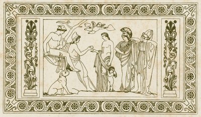 Paris Hükmü (illüstrasyon) by John Flaxman