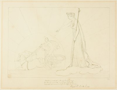 Juno Güneşin Batışına Eşlik Ediyor by John Flaxman