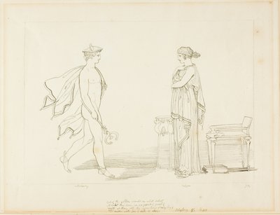 Merkür ve Calypso by John Flaxman