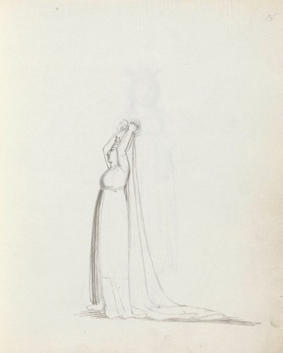 Bayan Siddons Constance, 1783 olarak (kalem, mürekkep ve kağıt üzerinde yıkama) by John Flaxman