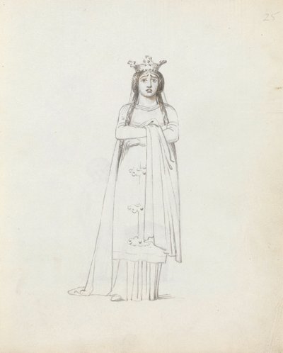 Bayan Siddons Constance, 1783 olarak (kalem, mürekkep ve kağıt üzerinde yıkama) by John Flaxman