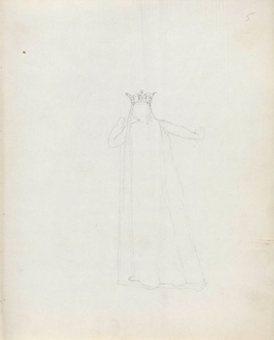 Bayan Siddons Constance, 1783 olarak (kalem, mürekkep ve kağıt üzerinde yıkama) by John Flaxman