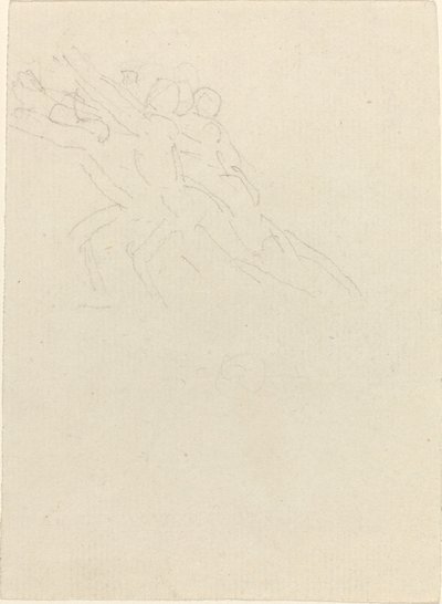 Kolları Kaldırılmış Koşu Figürleri by John Flaxman