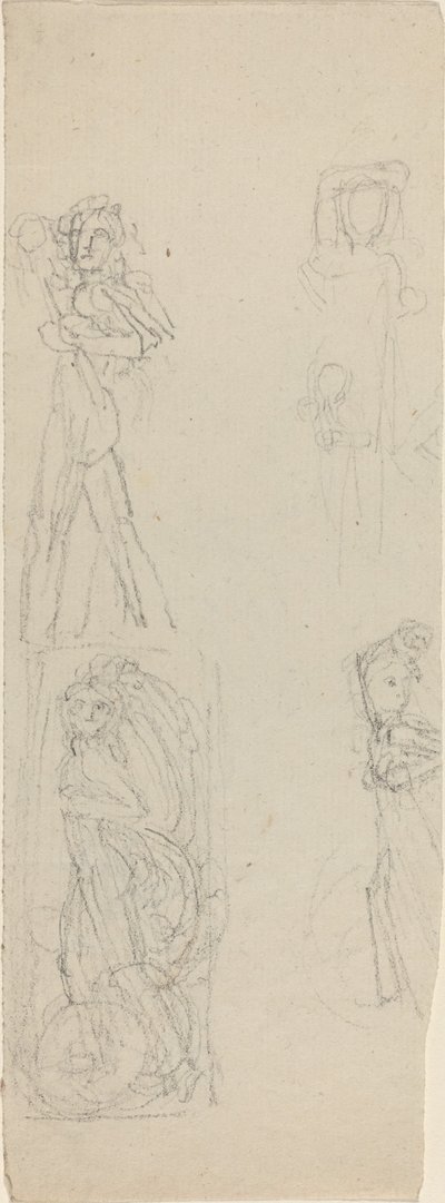 Çalışma Sayfası [recto ve verso] by John Flaxman