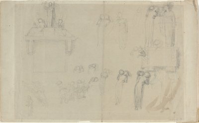Çalışma Sayfası [recto ve verso] by John Flaxman