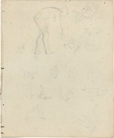 Çalışma Sayfası [recto ve verso] by John Flaxman