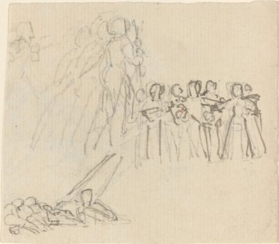 Çalışma Sayfası [recto ve verso] by John Flaxman