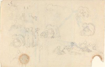 Çalışma Sayfası [recto ve verso] by John Flaxman